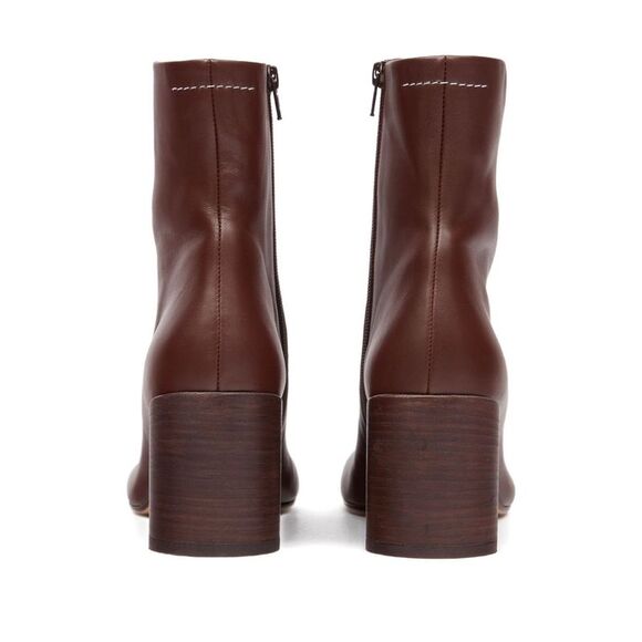Mm6 Maison Margiela Women Anatomic Leather Ankle Boots - Picture 3 of 5
